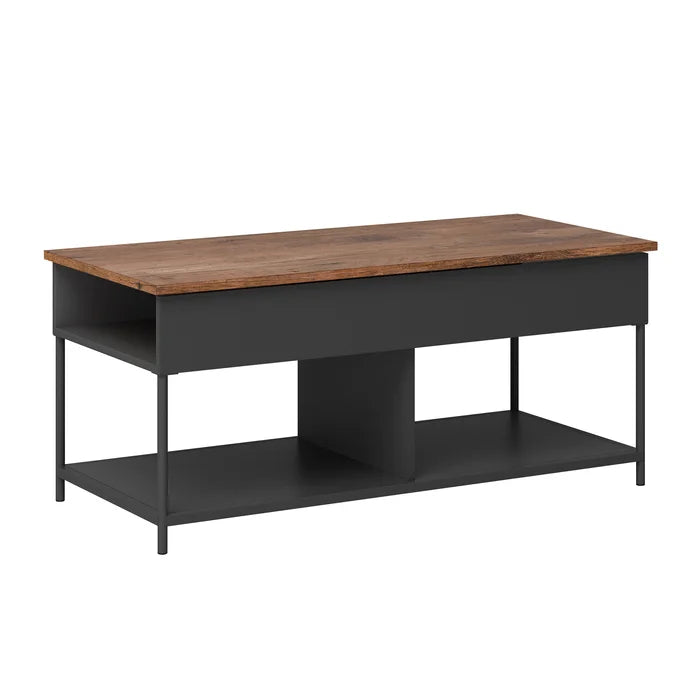 Lift Top 4 legs Coffee Table with Storage Additional Storage and Display of Organizing Bins