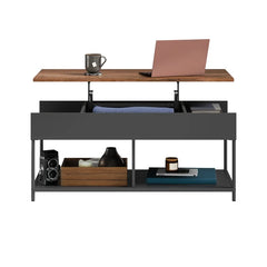 Lift Top 4 legs Coffee Table with Storage Additional Storage and Display of Organizing Bins