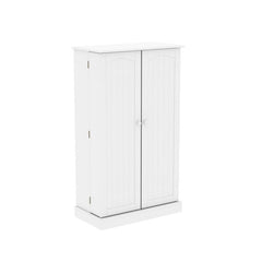 Anslei 40.8" Kitchen Pantry Sturdy and Durable Elegant Smooth White Finish