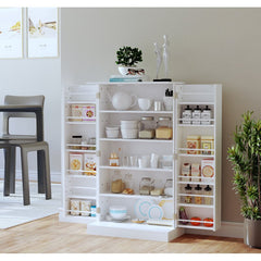 Anslei 40.8" Kitchen Pantry Sturdy and Durable Elegant Smooth White Finish