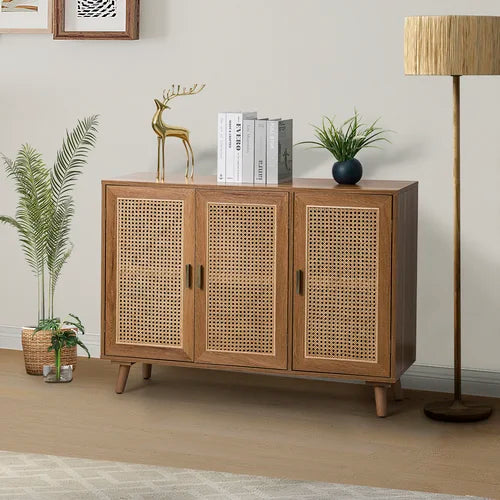 Walnut Anzla 43'' Wide Sideboard Contemporary Accent Cabinet
