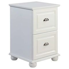 Aphra 27.5'' Tall 2 - Drawer Solid Wood Nightstand in White
