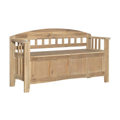 Apruva Flip Top Storage Bench Rustic Look Natural Washed Finish