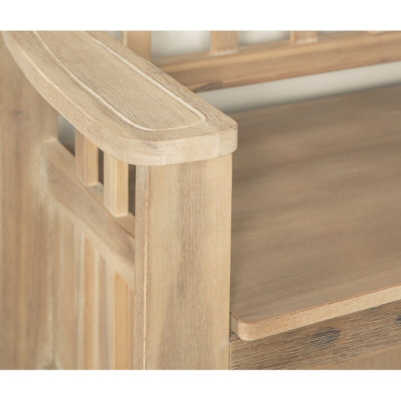 Apruva wood on sale storage bench