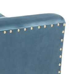 Navy Arguello Upholstered Flip Top Storage Bench Stylish Durability