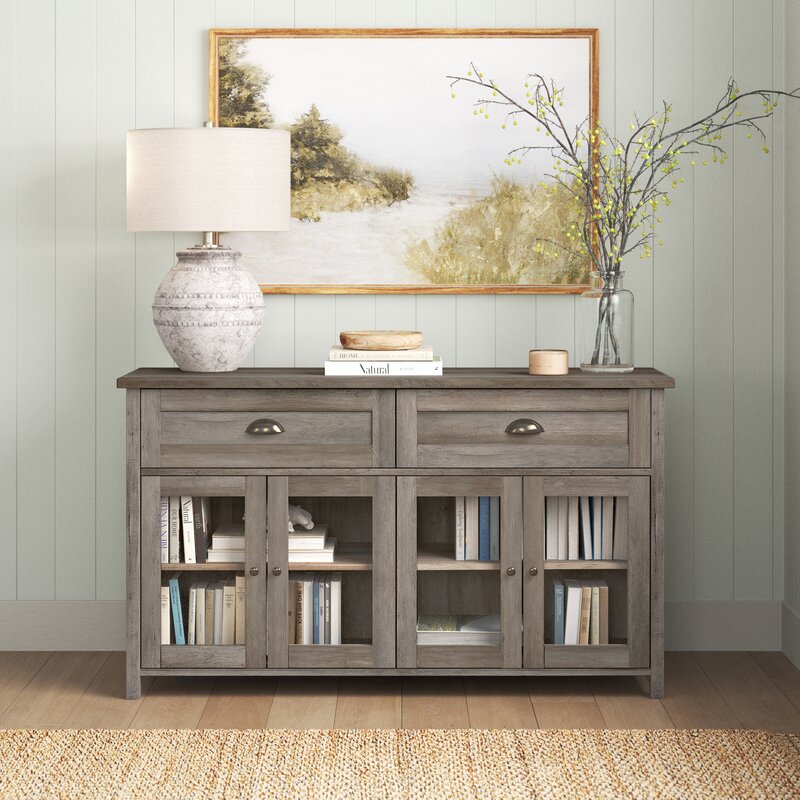 White Oak Ariadne TV Stand for TVs up to 58" Traditional Style