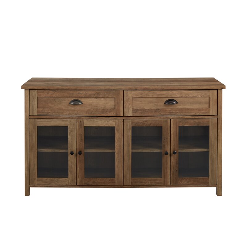 Rustic Oak Ariadne TV Stand for TVs up to 58" Traditional Style