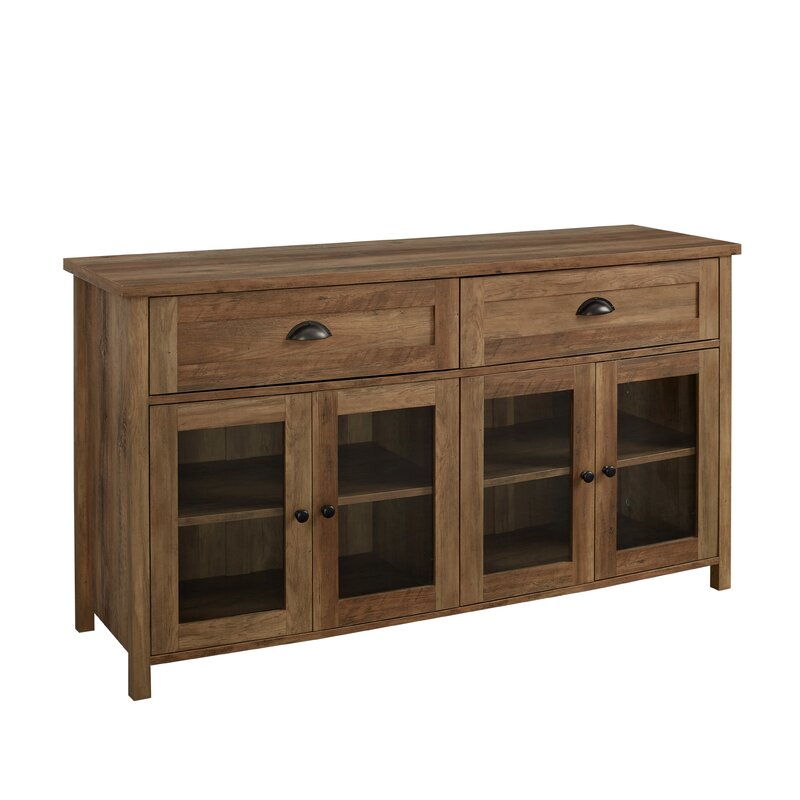 Rustic Oak Ariadne TV Stand for TVs up to 58" Traditional Style