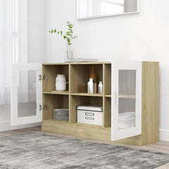 Beige White Ariela 27.6'' Tall 2 Door Accent Cabinet Sturdy Tabletop