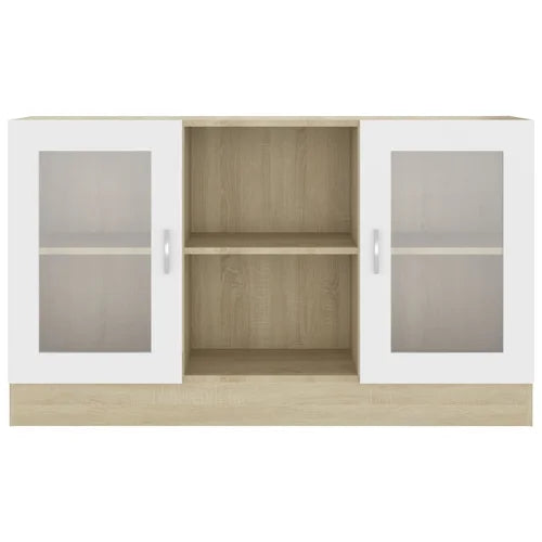 Beige White Ariela 27.6'' Tall 2 Door Accent Cabinet Sturdy Tabletop