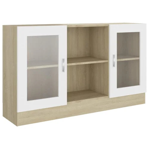 Beige White Ariela 27.6'' Tall 2 Door Accent Cabinet Sturdy Tabletop