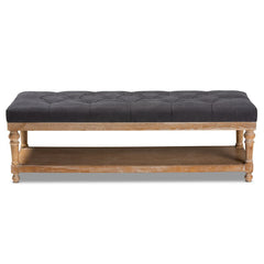 Arinze Shelves Storage Bench Excellent Craftsmanship a Weathered Feel