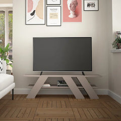 Light Mocha Armbrecht TV Stand for TVs up to 60" Providing Storage and Style
