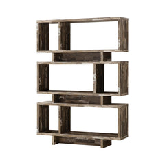 65.75'' H x 47.25'' W Geometric Bookcase with Three Rectangular Stacked Shelves to your Living Room