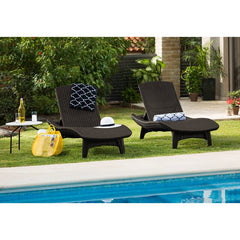 Brown Artem 77.6'' Long Reclining Single Chaise Set of 2