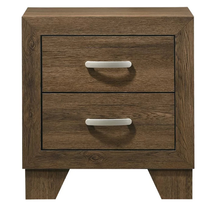 Artis 24'' Tall 2 - Drawer Solid Wood Stability and Durability Nightstand in Brown Perfect Organize