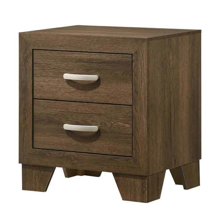 Artis 24'' Tall 2 - Drawer Solid Wood Stability and Durability Nightstand in Brown Perfect Organize