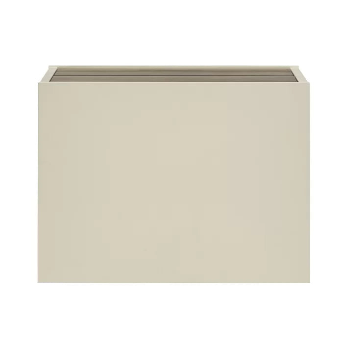 Aschraf 23.62'' Tall 2 - Drawer Solid Wood Nightstand in Cream