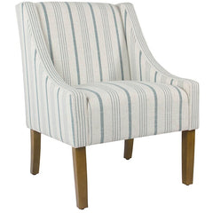 Ashland 24.75'' Wide Blue Cream Side Chair Blend of Solid and Engineered Wood