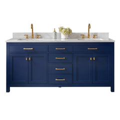 Atencio 72" Double Bathroom Vanity Set Contemporary Decor Design