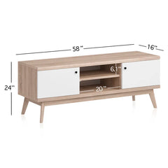Athow TV Stand for TVs up to 65" Beautiful Design and Top Quality Finishing Touches