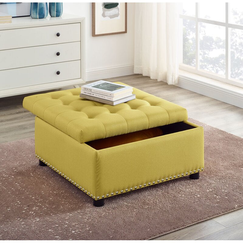 Bantom tufted clearance storage ottoman