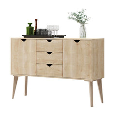 Natural Wood/Brown Audreona 47'' Wide 3 Drawer Server