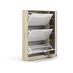 Wall Mounted Aula 18 Pair Shoe Storage Cabinet Modern Style