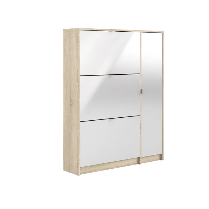 Wall Mounted Aula 18 Pair Shoe Storage Cabinet Modern Style
