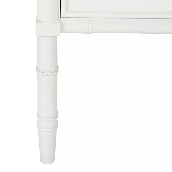 White Ava 25.22'' Tall 2 - Drawer Nightstand Perfect for Bedside