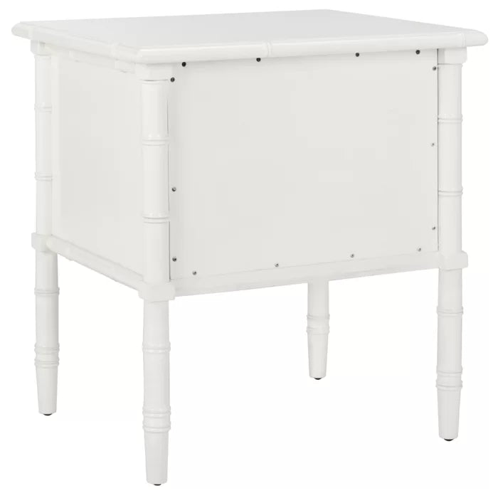 White Ava 25.22'' Tall 2 - Drawer Nightstand Perfect for Bedside