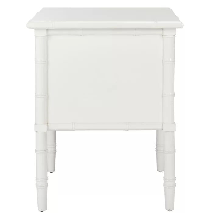 White Ava 25.22'' Tall 2 - Drawer Nightstand Perfect for Bedside