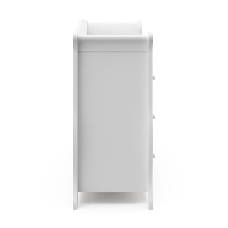 White Avalon 6 Drawer Double Dresser Crafted with High Quality Wood