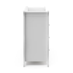 White Avalon 6 Drawer Double Dresser Crafted with High Quality Wood