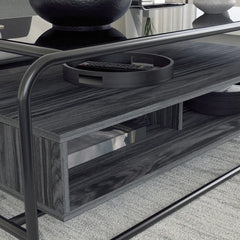 Avelar Sled Coffee Table with Storage Perfect for Living Room with Plenty Storage