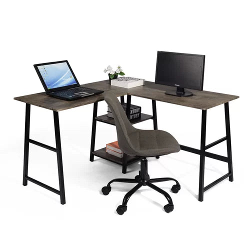 Wengue Black Avera L-Shape Executive Desk Made from Engineered Wood
