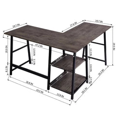 Wengue Black Avera L-Shape Executive Desk Made from Engineered Wood