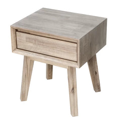 Avis 21.7'' Tall 1 - Drawer Nightstand in Beige Perfect Organize