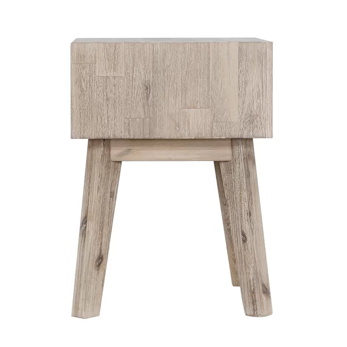 Avis 21.7'' Tall 1 - Drawer Nightstand in Beige Perfect Organize