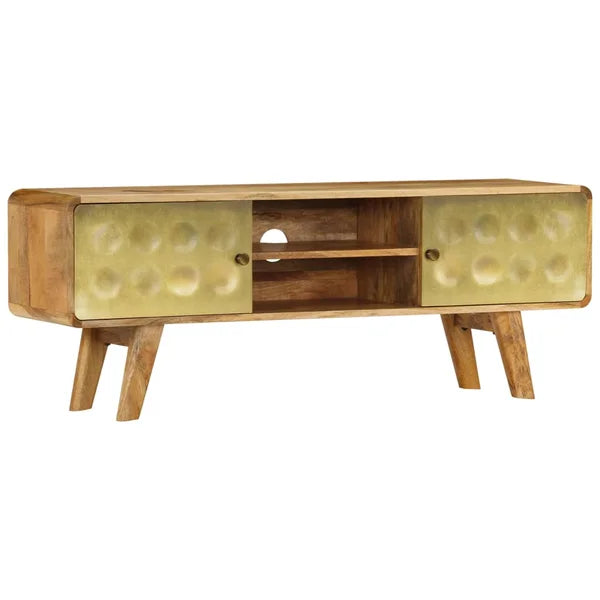 Avrilyn Solid Wood TV Stand for TVs up to 50" Retro-Style Wooden TV Cabinet