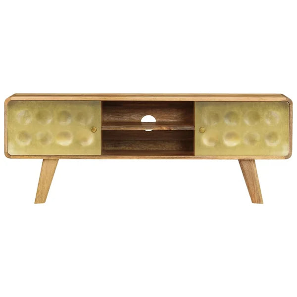 Avrilyn Solid Wood TV Stand for TVs up to 50" Retro-Style Wooden TV Cabinet