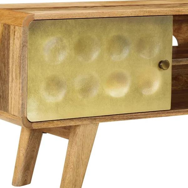 Avrilyn Solid Wood TV Stand for TVs up to 50" Retro-Style Wooden TV Cabinet