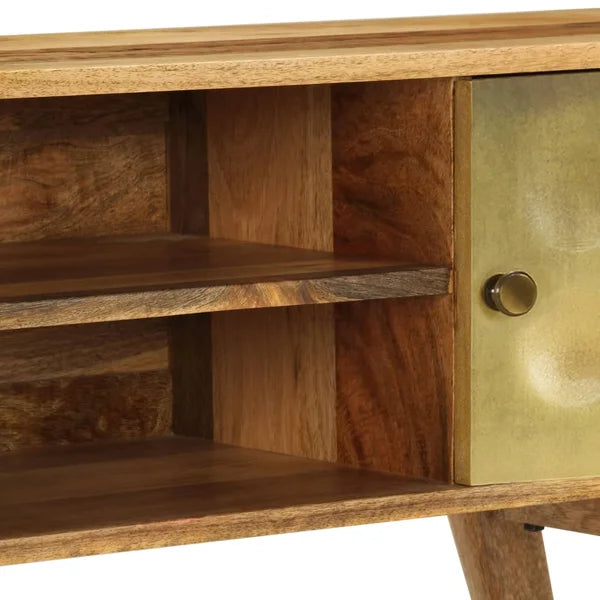 Avrilyn Solid Wood TV Stand for TVs up to 50" Retro-Style Wooden TV Cabinet