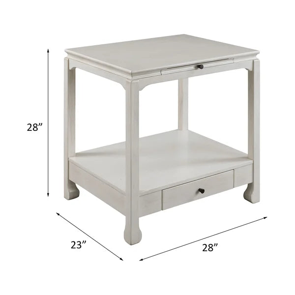 Ayash 28'' Tall 1 - Drawer Nightstand in White Offer Extra Storage Places