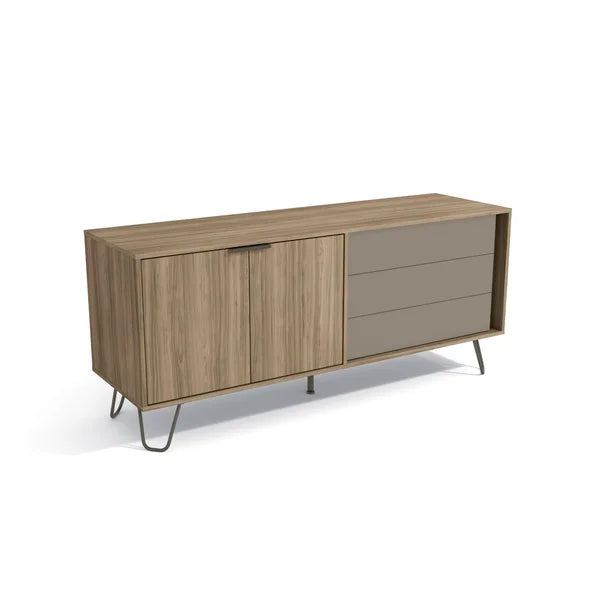 Aylee Brimming Style TV Stand for TVs up to 65" 3 Ample Drawers Offer Plenty Storage Space