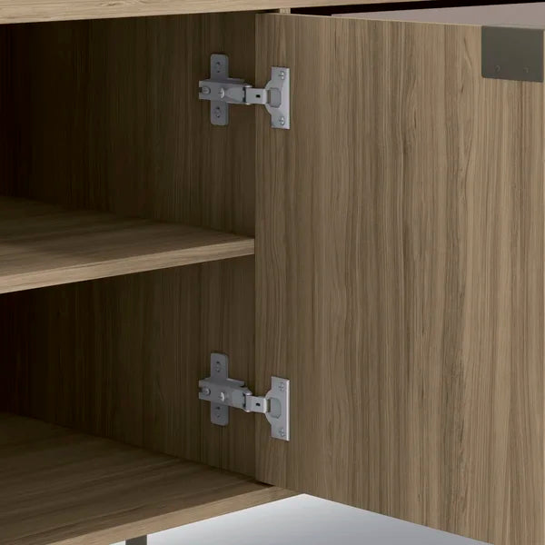 Aylee Brimming Style TV Stand for TVs up to 65" 3 Ample Drawers Offer Plenty Storage Space