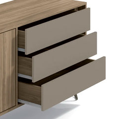 Aylee Brimming Style TV Stand for TVs up to 65" 3 Ample Drawers Offer Plenty Storage Space