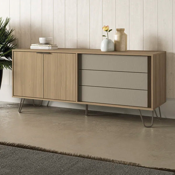 Aylee Brimming Style TV Stand for TVs up to 65" 3 Ample Drawers Offer Plenty Storage Space