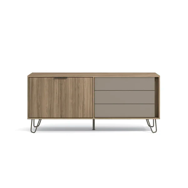 Aylee Brimming Style TV Stand for TVs up to 65" 3 Ample Drawers Offer Plenty Storage Space