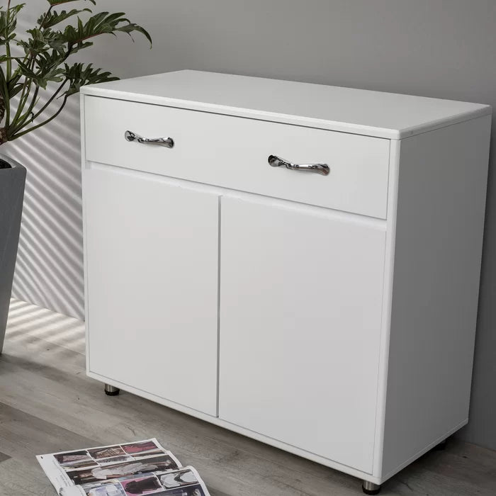 White 35'' Wide 1 Drawer Sideboard Perfect for Multifunctional Usage for Dining Room Living Room